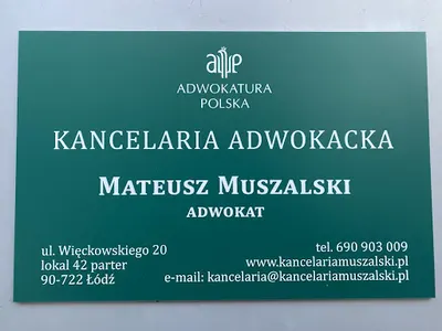 Adwokat Łódź Mateusz Muszalski Kancelaria Adwokacka - Rozwody, Prawo Rodzinne, Karne, Cywilne